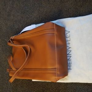 Henny + Liv Purse Vegan Leather Everyday Tote Bag with Dust Cover